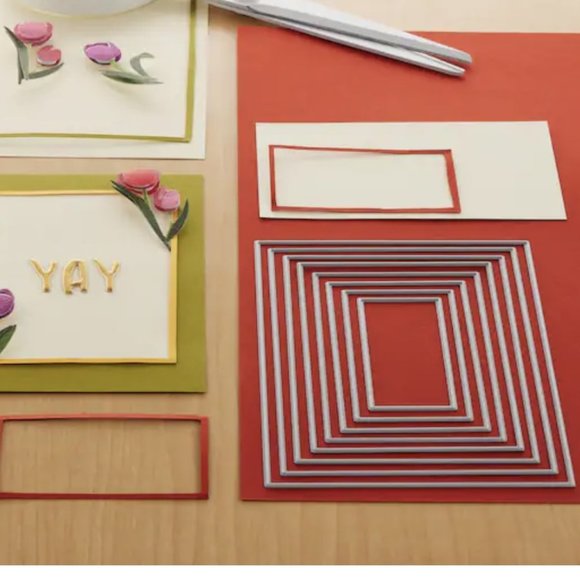 NWT Nesting Rectangles Thin Metal Die Set by Recollections 655919 SEALED - Picture 4 of 5